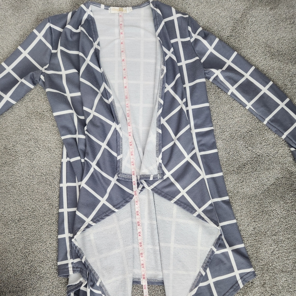 * Drape Front Cardigan - Picture 8 of 9